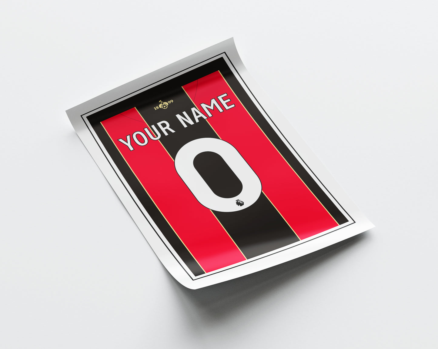 Bournemouth Shirt 24/25 Customisable Poster