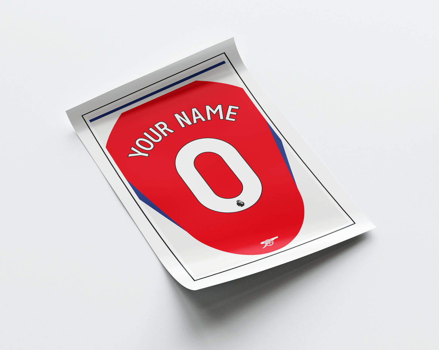 Arsenal Shirt 24/25 Customisable Poster