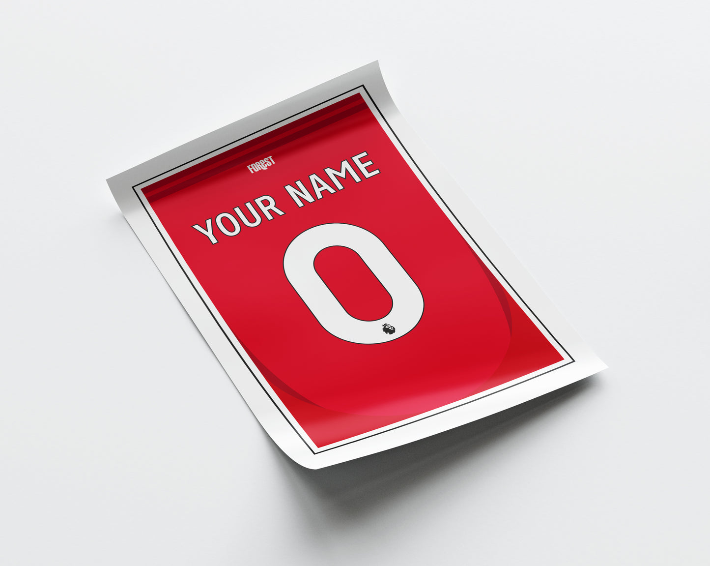 Nottingham Forest Shirt 24/25 Customisable Poster