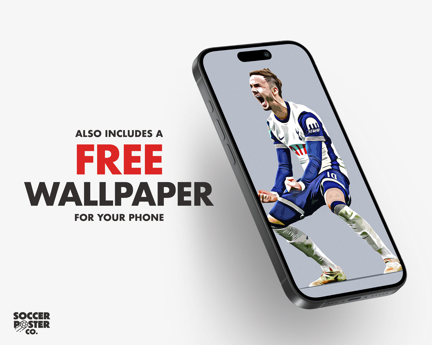 James Maddison 24/25 4K Poster