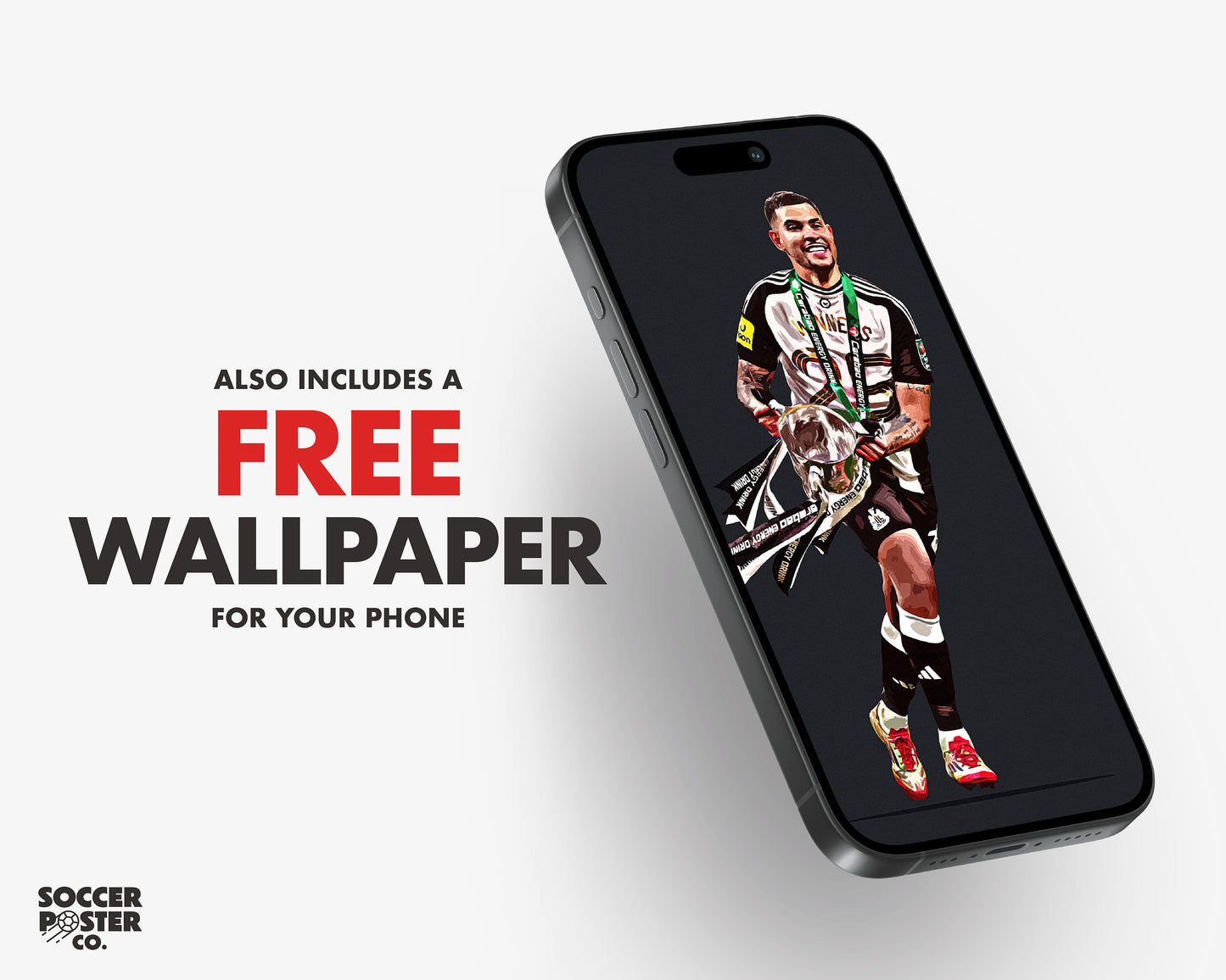 Bruno Guimaraes 24/25 4K Carabao Cup Poster