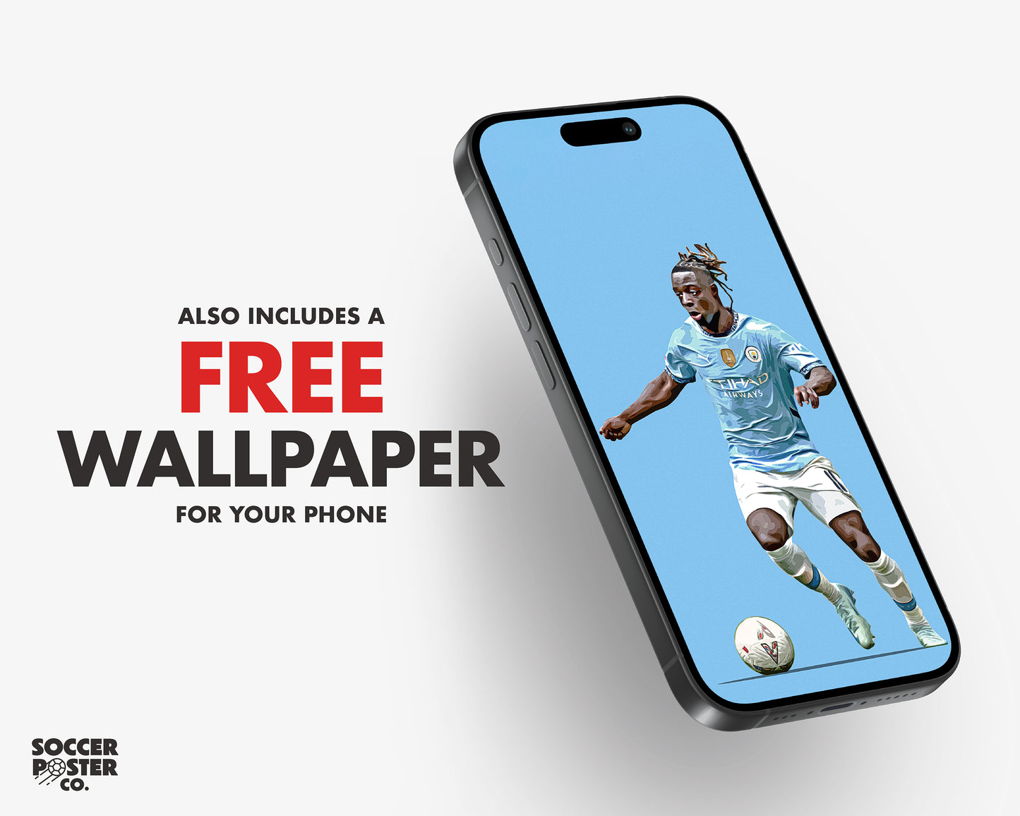 Jeremy Doku 24/25 4K Poster