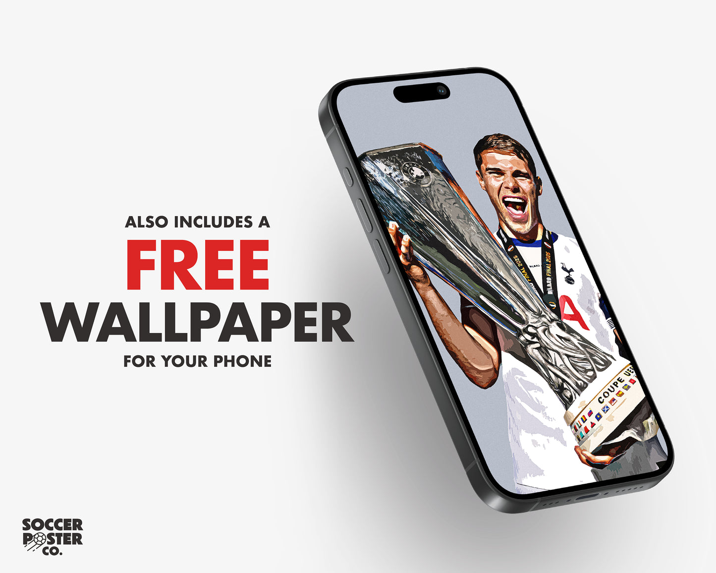 Micky Van de Ven 24/25 Europa League 4K Poster