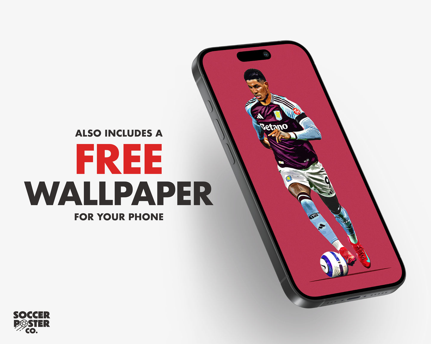 Marcus Rashford 24/25 4K Poster