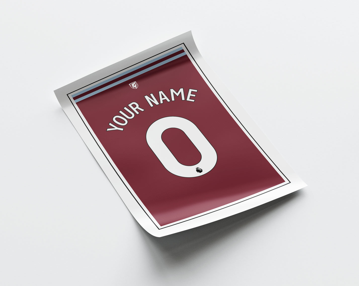 West Ham United Shirt 24/25 Customisable Poster