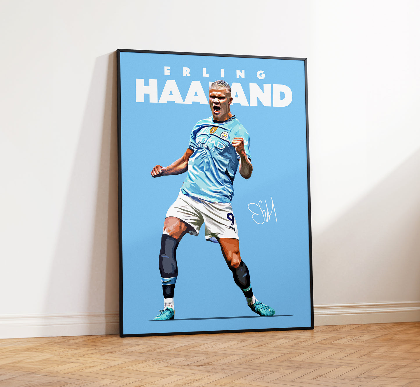 Erling Haaland 24/25 4K Poster