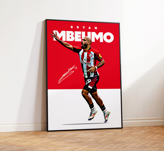 Bryan Mbeumo 24/25 4K Poster