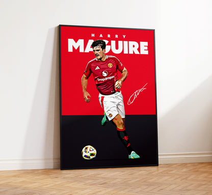 Harry Maguire 24/25 4K Poster