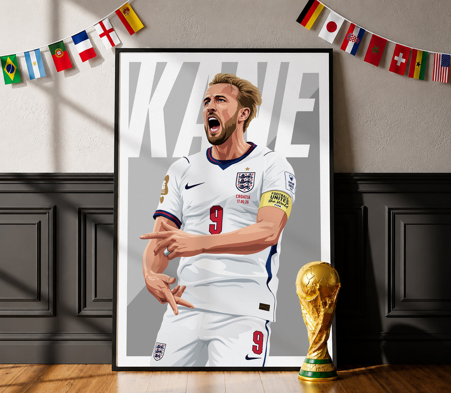 Harry Kane (England) Poster