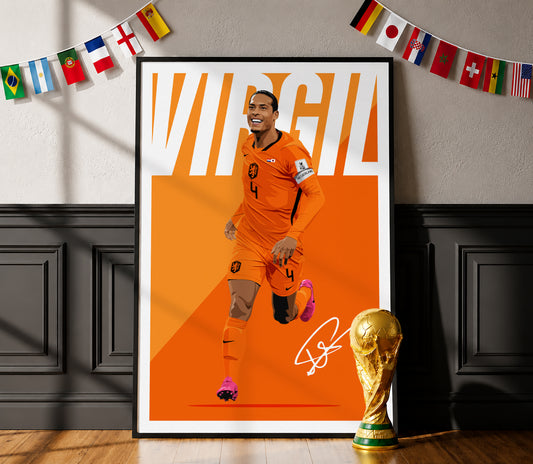Virgil van Dijk (Netherlands) Poster