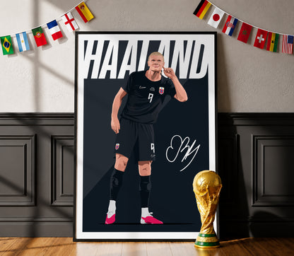 Erling Haaland (Norway) Poster