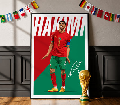Achraf Hakimi (Morocco) Poster
