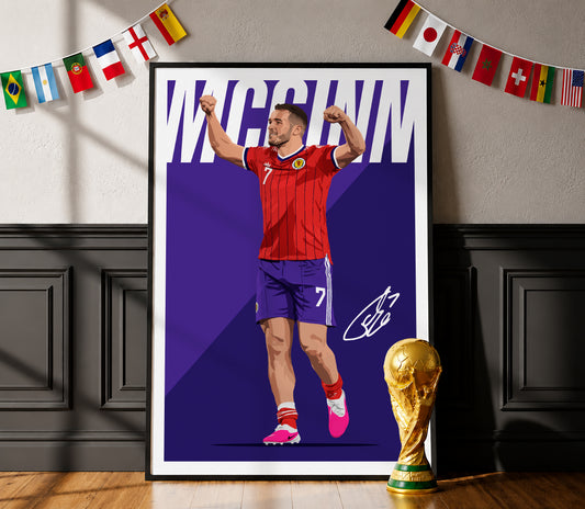 John McGinn (Scotland) Poster