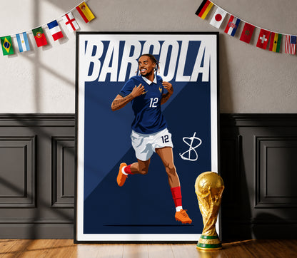 Bradley Barcola (France) Poster
