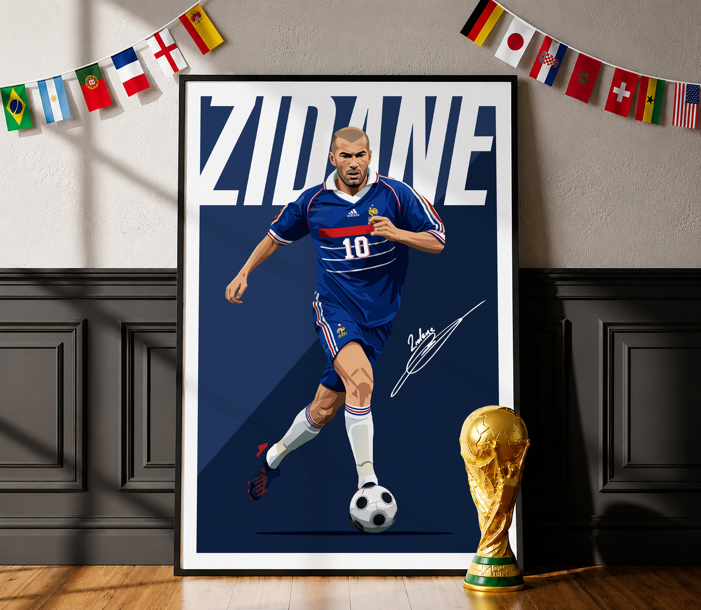 Zinedine Zidane (France) 2008 Poster
