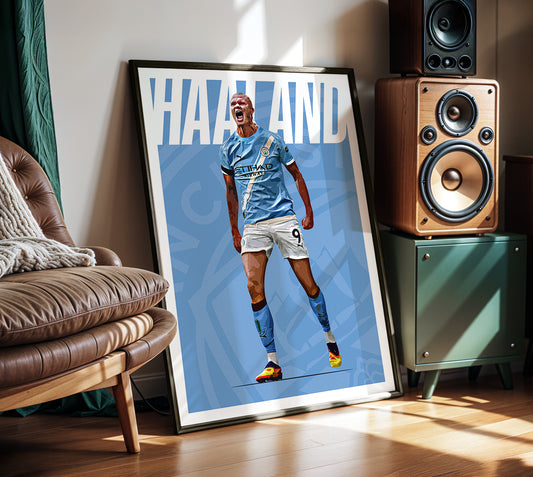 Erling Haaland 25/26 4K (Home) Poster