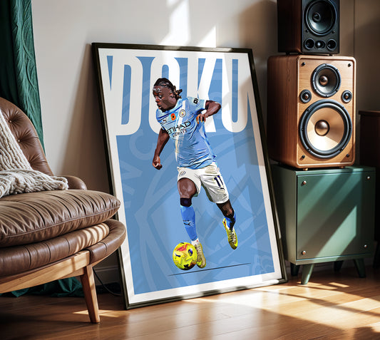 Jeremy Doku 25/26 4K (Home) Poster