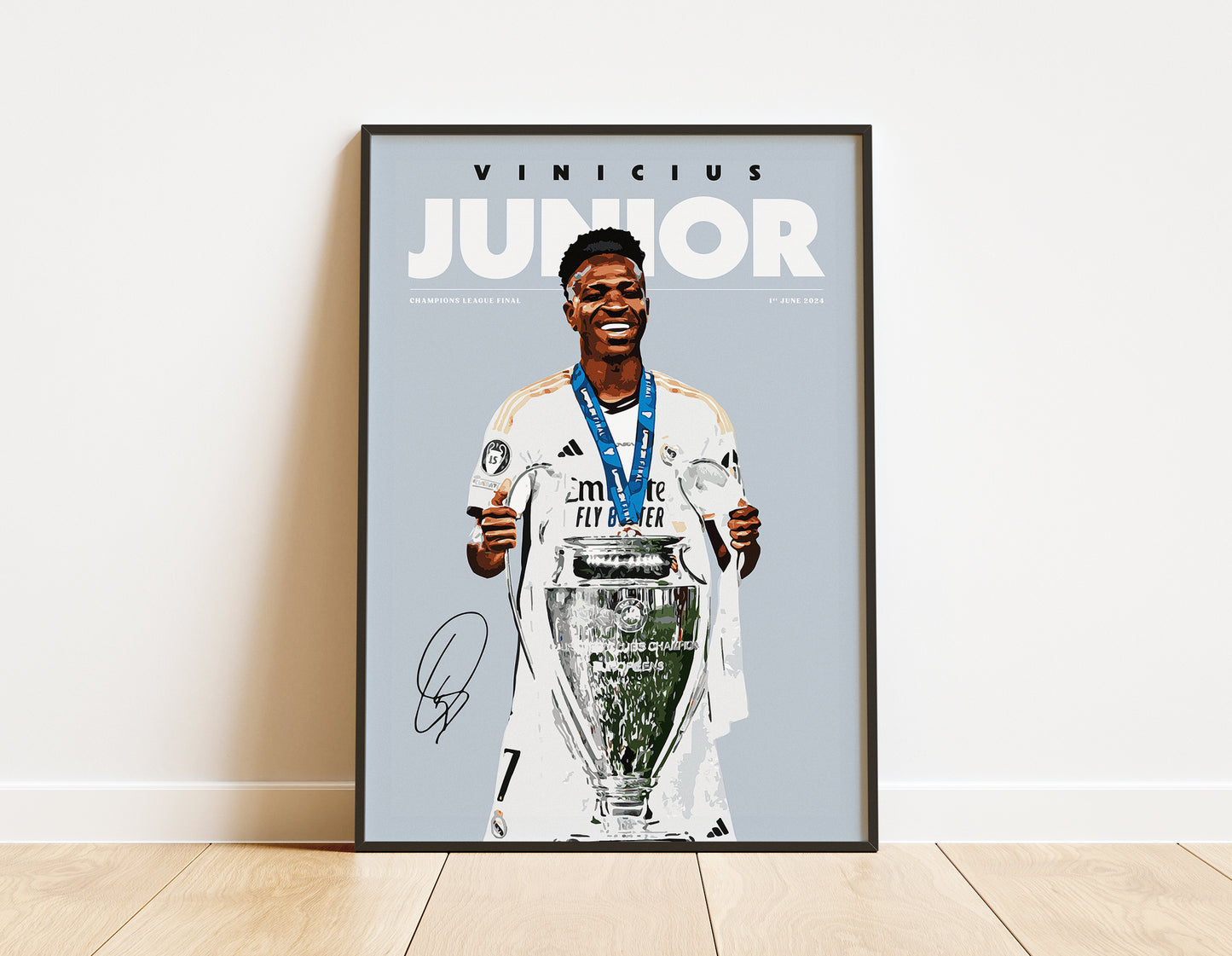 Vinicius Junior 'Champions 23/24' 4K Poster