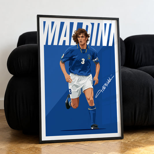 Paolo Maldini (Italy) 1998 Poster