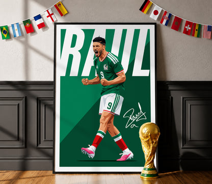 Raul Jimenez (Mexico) Poster