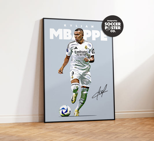 Kylian Mbappe 24/25 4K Poster