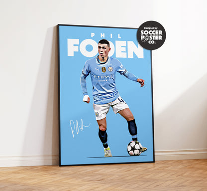 Phil Foden 24/25 4K Poster