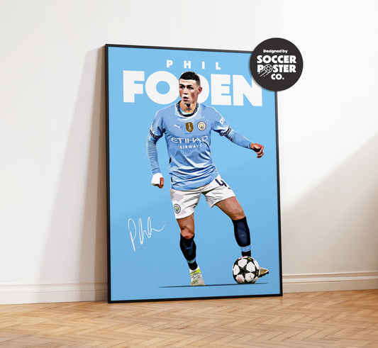 Phil Foden 24/25 4K Poster