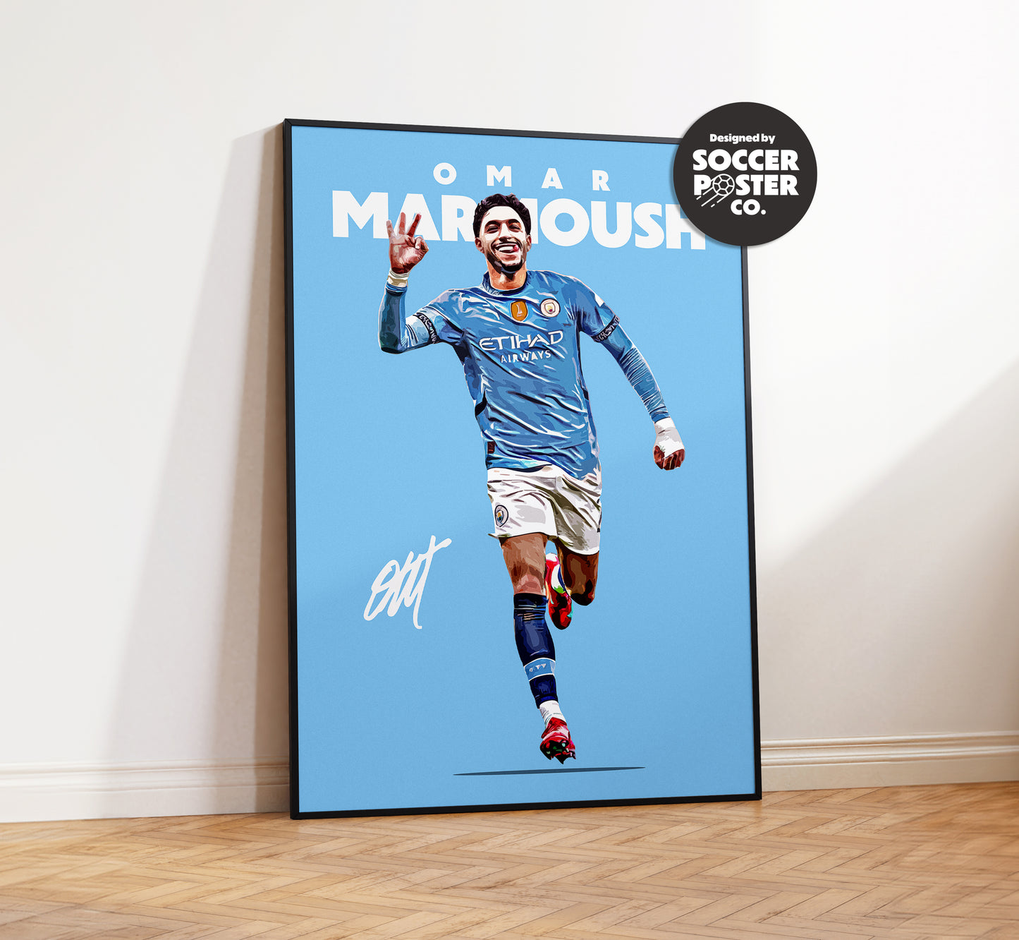 Omar Marmoush 24/25 4K Poster – SoccerPosterCo - Main Image