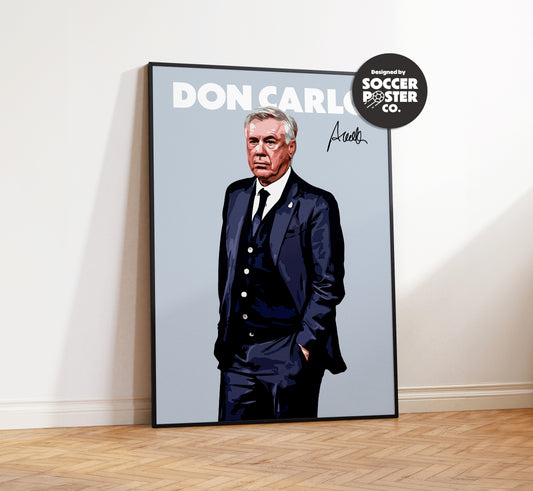 Carlo Ancelotti 4K Poster