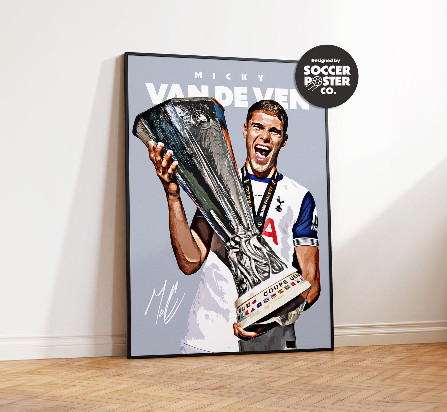 Micky Van de Ven 24/25 Europa League 4K Poster