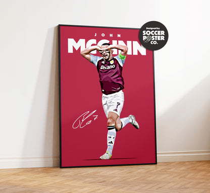 John McGinn 24/25 4K Poster