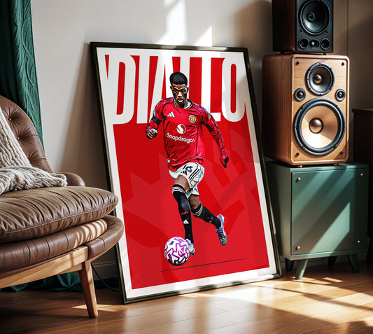 Amad Diallo 25/26 4K (Home) Poster