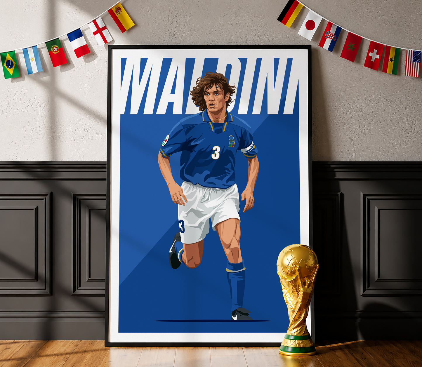 Paolo Maldini (Italy) 1998 Poster
