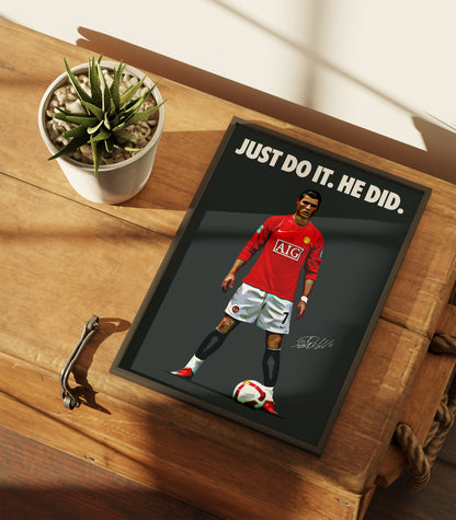 Cristiano Ronaldo 'Just Do It' 4K Poster