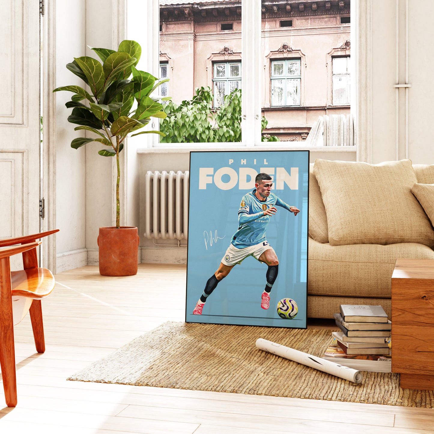 Phil Foden 24/25 4K Poster