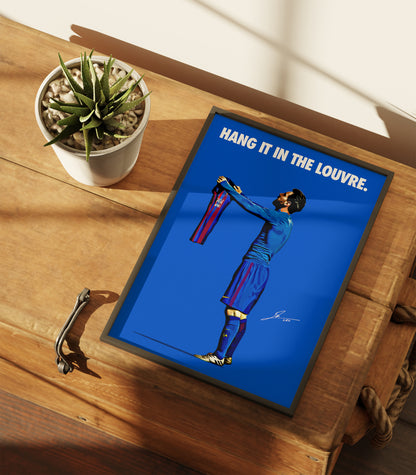 Lionel Messi 'Hang it in the Louvre' 4K Poster