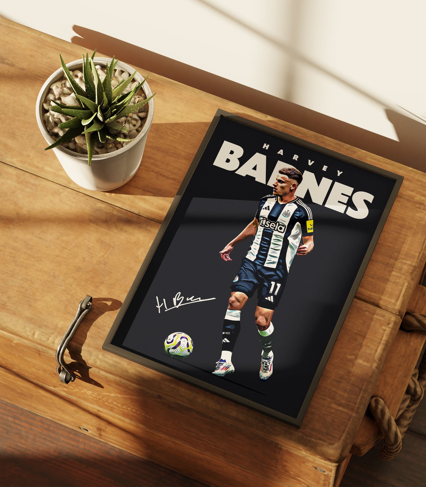 Harvey Barnes 24/25 4K Poster