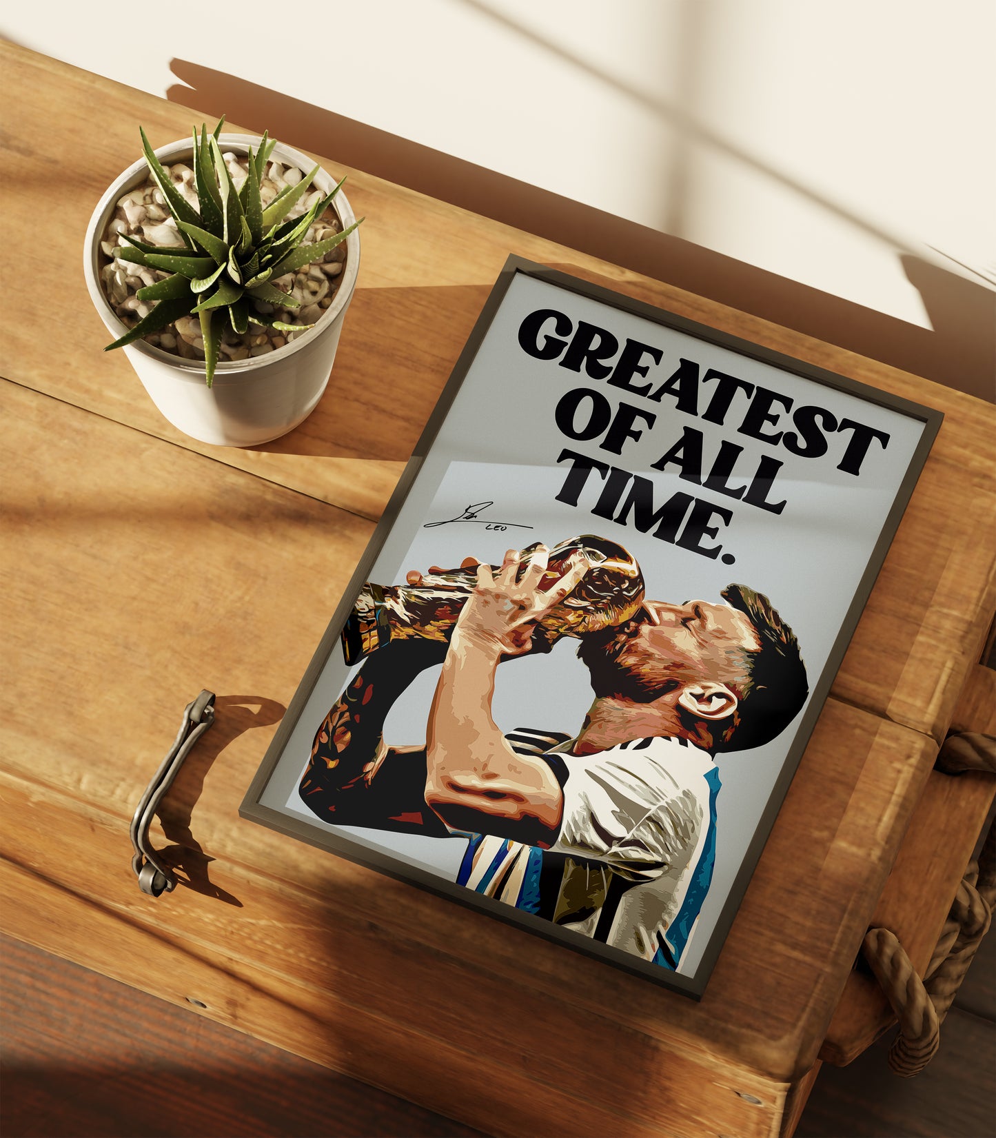 Lionel Messi 'Greatest Of All Time' 4K Poster