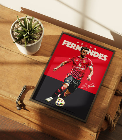 Bruno Fernandes 24/25 4K Poster