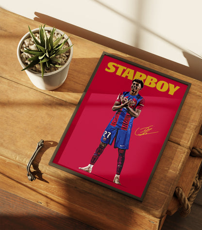 Lamine Yamal 'Starboy' 4K Poster