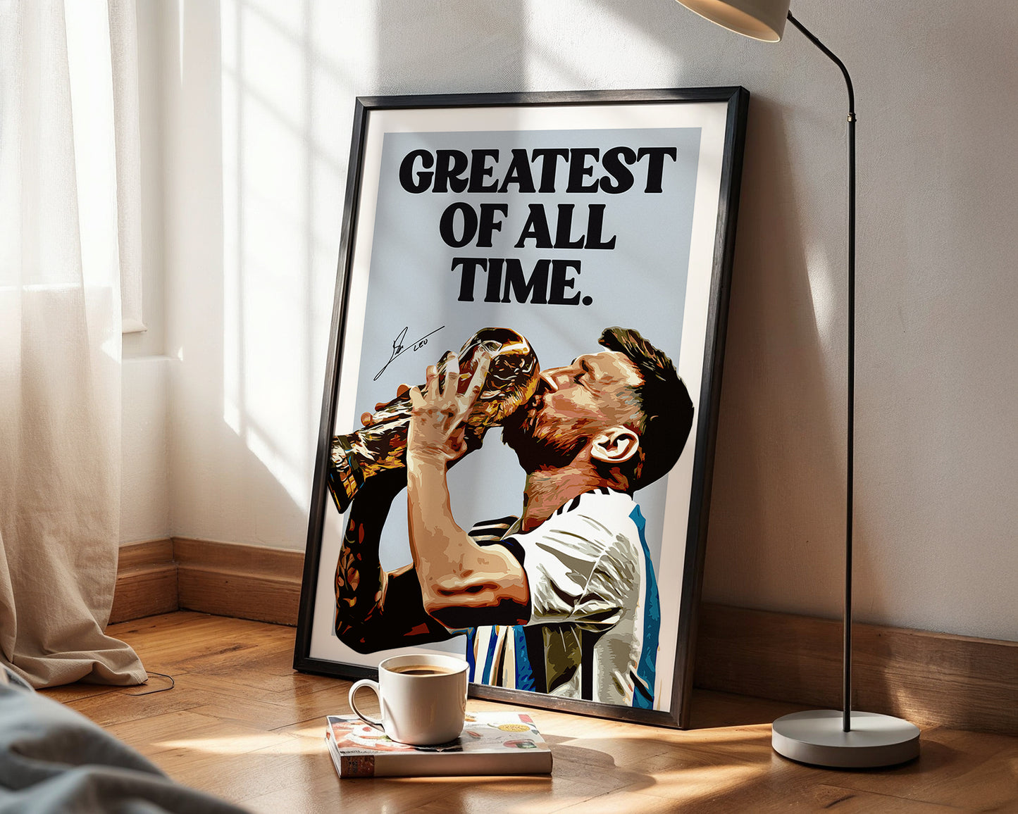 Lionel Messi 'Greatest Of All Time' 4K Icon Poster