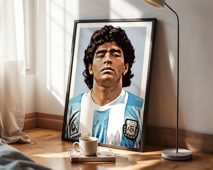 Diego Maradona 4K Icon Poster