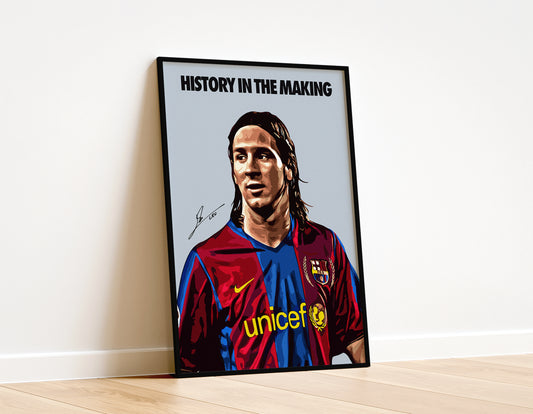 Lionel Messi 'History in the making' 4K Poster