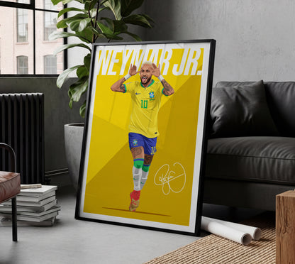 Neymar Jr. (Brazil) 2022 Poster