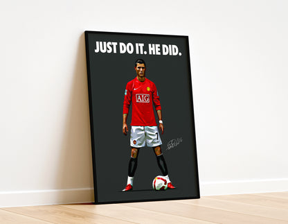 Cristiano Ronaldo 'Just Do It' 4K Poster