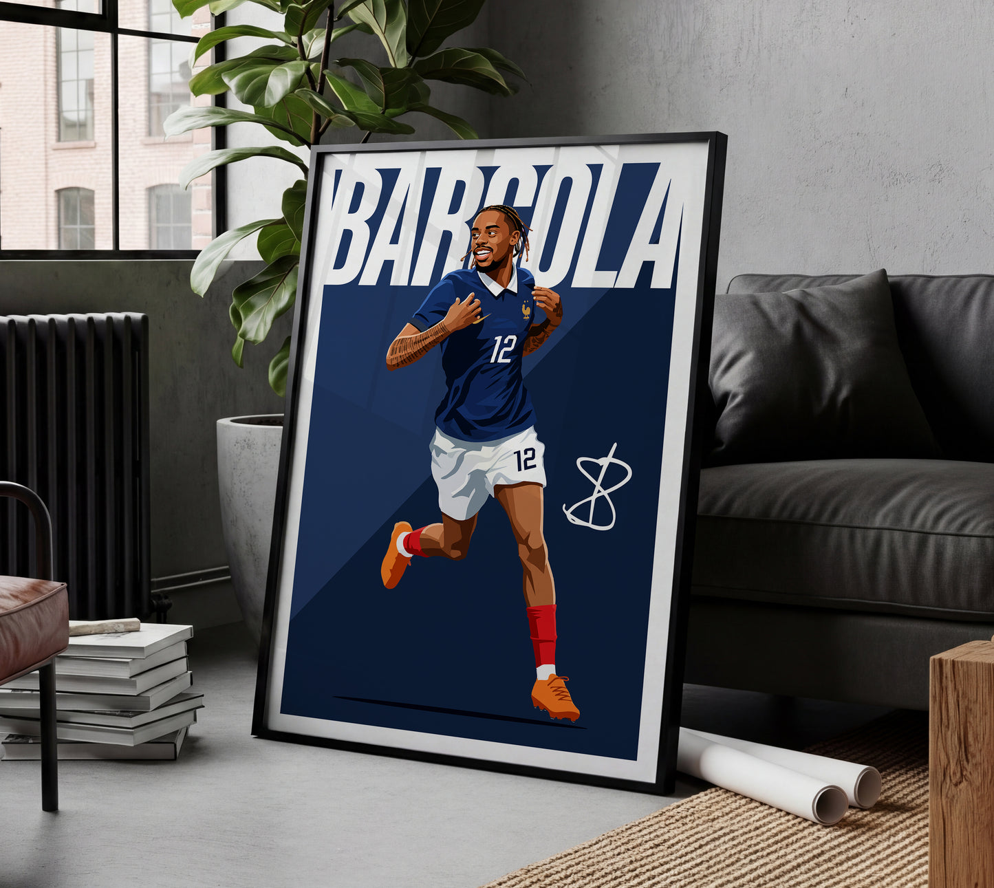 Bradley Barcola (France) Poster