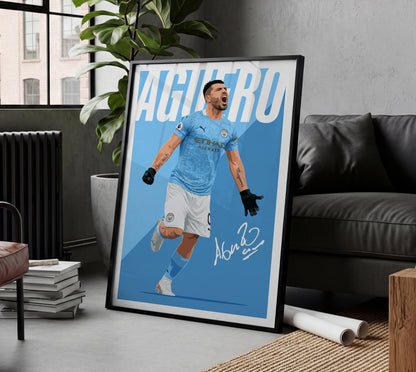 Sergio Aguero Poster