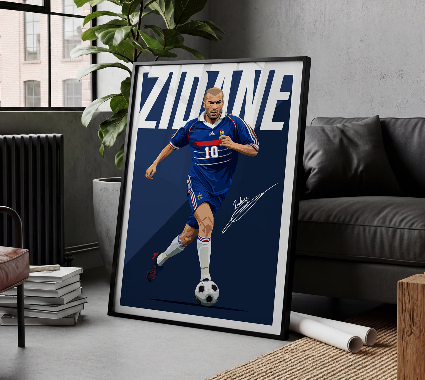 Zinedine Zidane (France) 2008 Poster