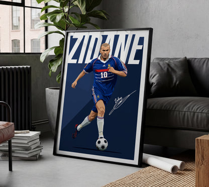 Zinedine Zidane (France) 2008 Poster