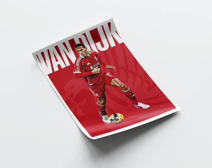 Virgil van Dijk 25/26 4K (Home) Poster